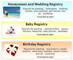 Honeymoon Registry